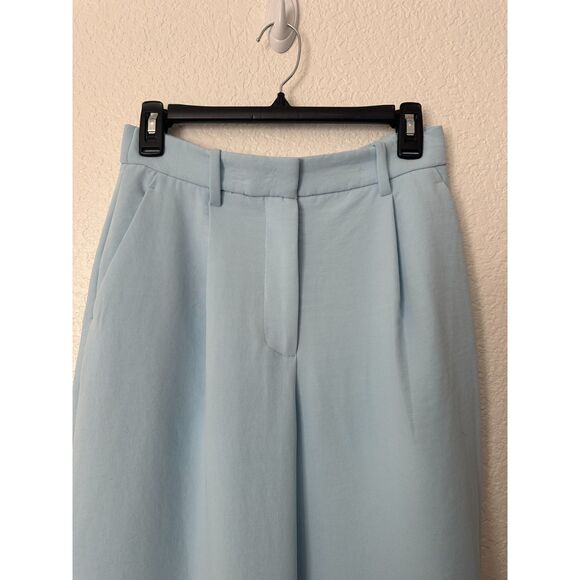 Abercrombie & Fitch Sloane Tailored & Pleated Sky Blue Pants Curve Love Size 27L - Picture 3 of 8